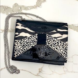 Black patent leather purse